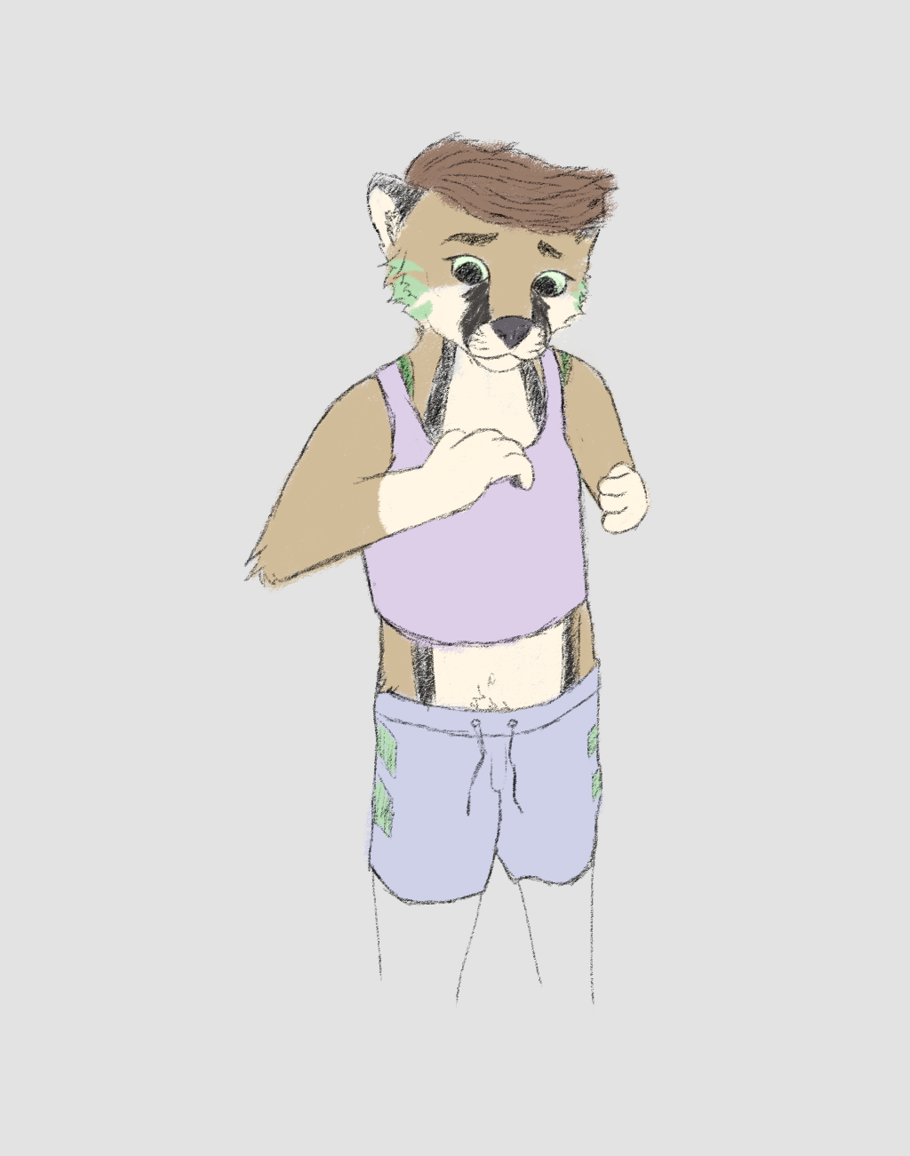 pastel clari with croptop