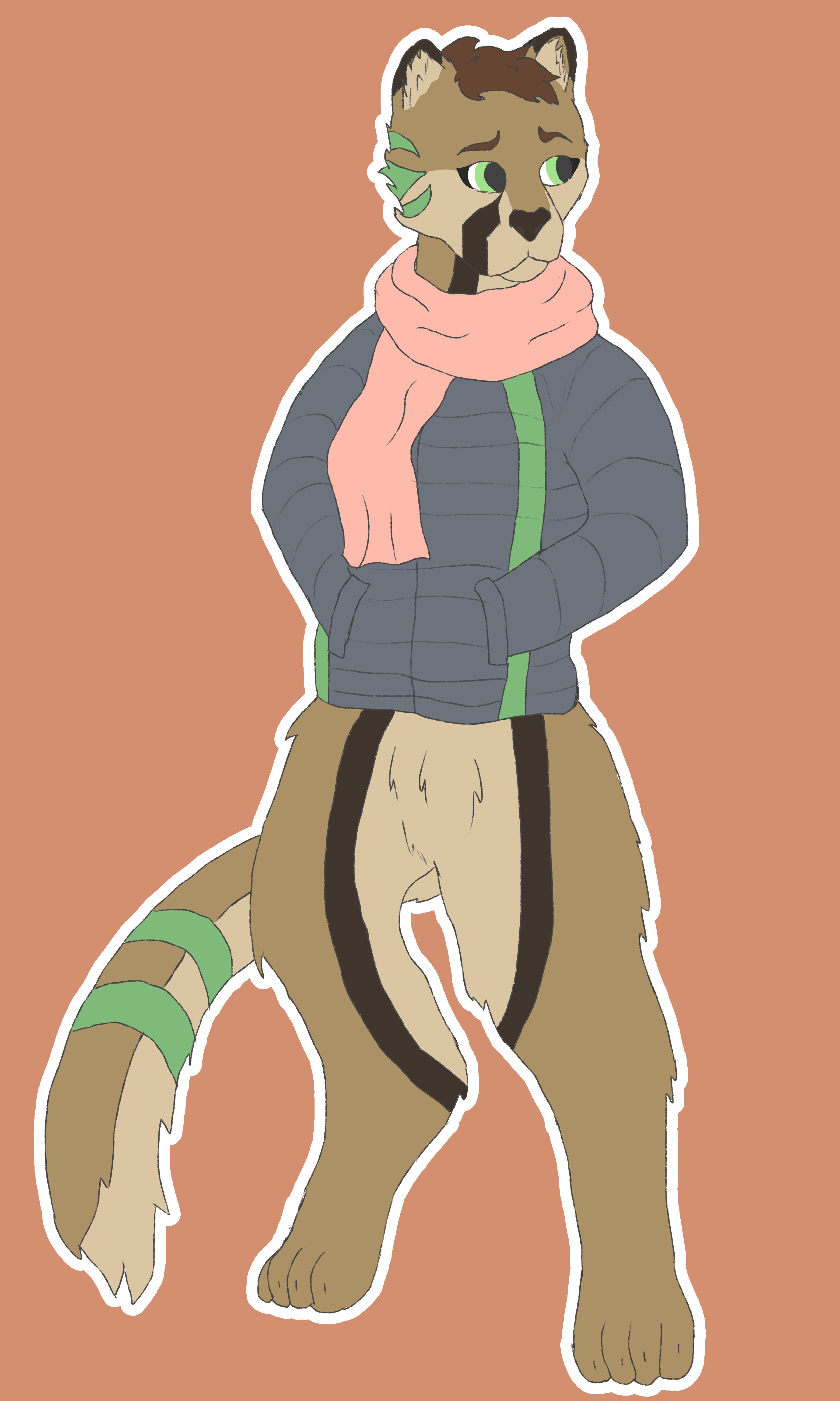 clari with a puffy coat